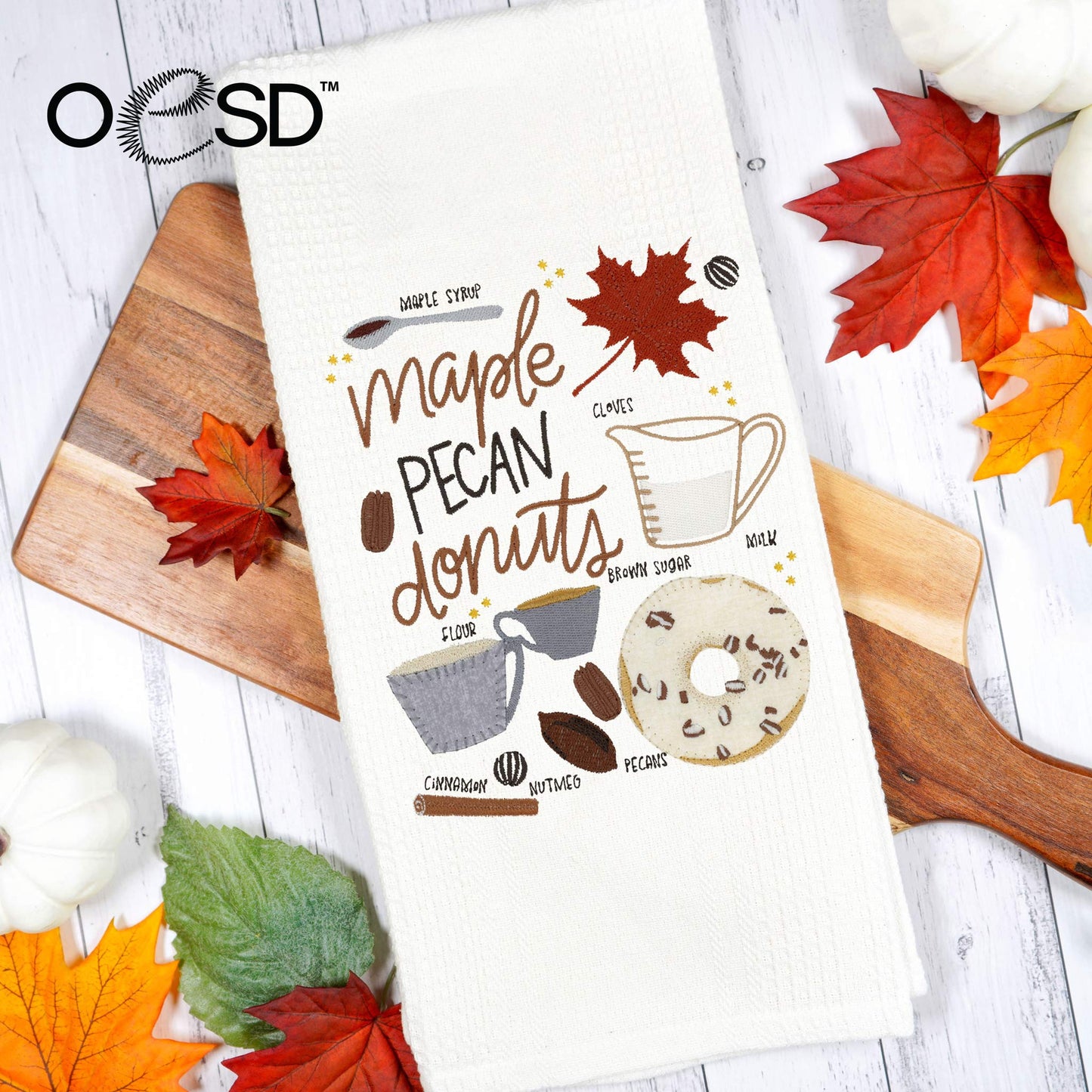 Toalla de Cocina Fall Treats de Pen+Paint (27,000 puntadas)