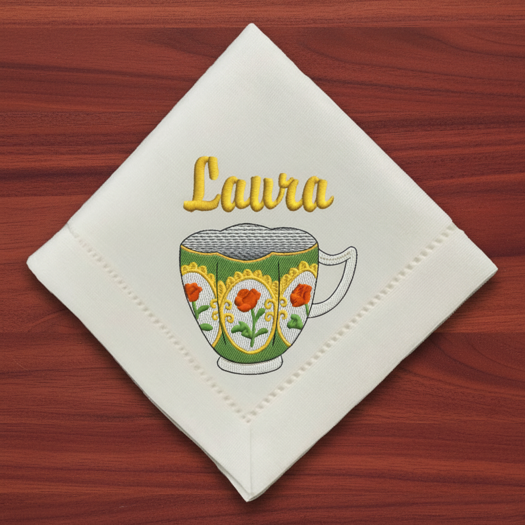 Servilleta de Cocktail 12x12 de Lino-Coleccion Tazas Personalizadas