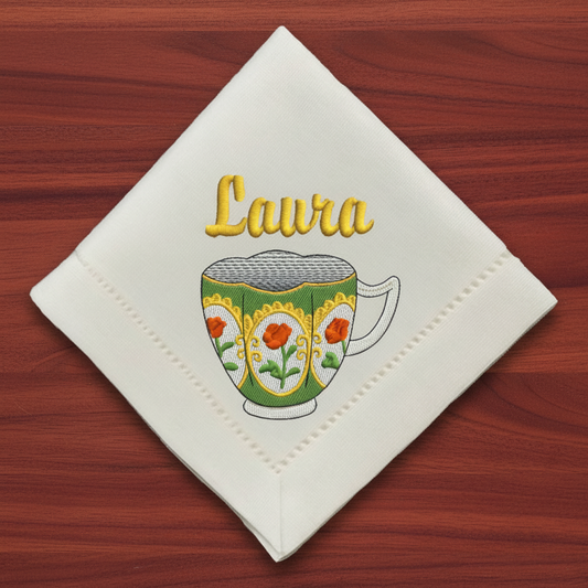 Servilleta de Cocktail 12x12 de Lino-Coleccion Tazas Personalizadas